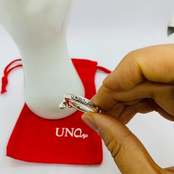 UNO de 50 Ring PICK 1 RING Reward Ring Unisex Ring Jewelry Silver-Plated Metal - Picture 8 of 10
